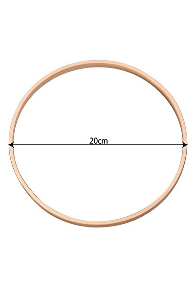 Choice5 طوق بامبو دائري مزخرف بالزهور من الخيزران، مقاس 20 سم، قطعة واحدة، من...
