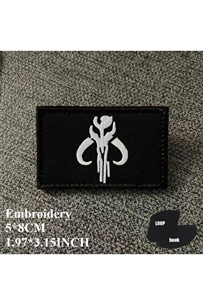 Choice31 4-3-Embroidery Planet Jedi Order The Mandalore Bounty Hunter Boba Fe...
