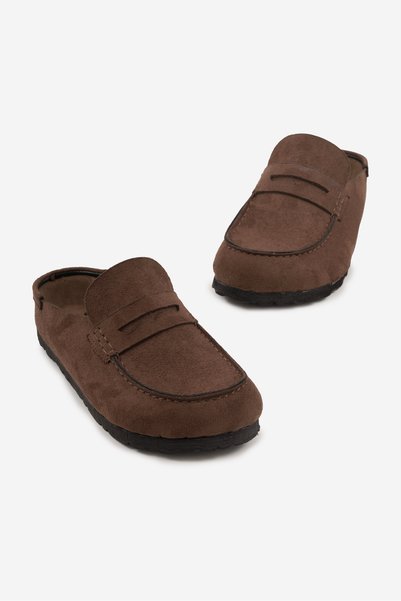 Atelier Lakonia Bitter Brown Suede Women's Loafer Shoes