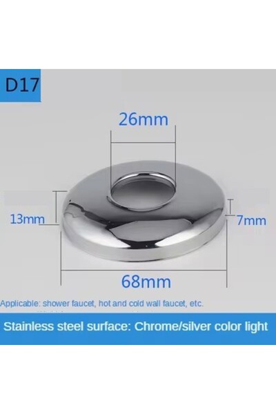Choice6 D17 قطعتان موصل أنبوب مياه 1/2 بوصة 3/4 بوصة غطاء صنبور مزخرف من الفو...