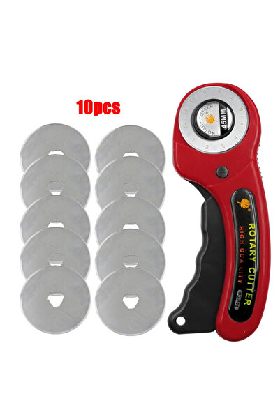 Choice6 Cutter with 10 blade Rotary Cutter 45mm Card Paper Sewing Quilting Ro...