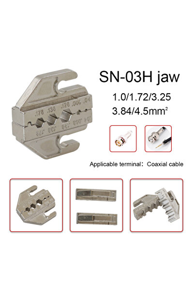 Choice5 كماشة أدوات التجعيد SN-03H ذات الفكين، فكين من سبيكة معدنية SN-2546B ...