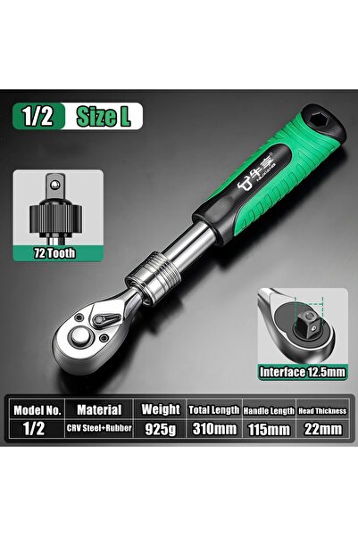 Choice7 مفتاح ربط تلسكوبي كبير الحجم لإصلاح السيارات، طقم مفتاح ربط برأس قابل...