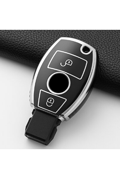 Choice18 Silver Black A2 Fashion TPU Car Key Case Cover Shell Fob For Mercede...