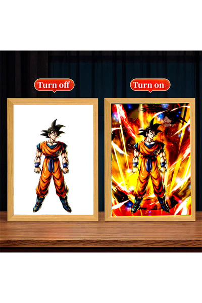 Choice6 إطار صور بانداي USB دراغون 21 أنمي دراغون بول زد بتقنية الرسم الضوئي،...