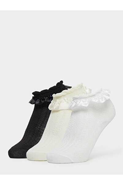 Styli Pack of 3 - Girls Ruffled Ankle Socks