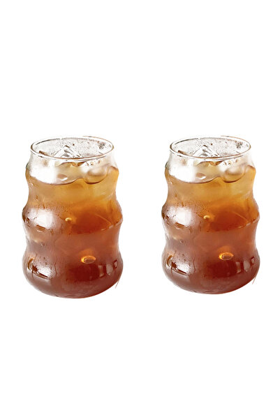 Choice6 ٤٠١-٥٠٠ مل قطعتان ٥٣٠ مل قطعة ونصف كوب زجاجي شفاف تصميم إبداعي رائع م...