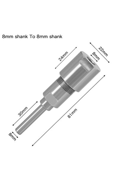 Choice3 قضيب تمديد لقمة التوجيه من 8 إلى 8 مم، ظرف تثبيت، قاطع طحن تمديد لماك...