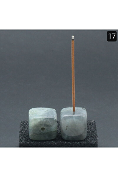 Choice9 1pc Flash Labradorite Natural Stone Crystal Agate Square Incense Hold...