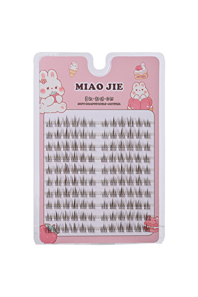 Choice4 رموش صناعية بنية اللون من مياوجي، لون بني عباد الشمس، رموش سوداء طبيع...