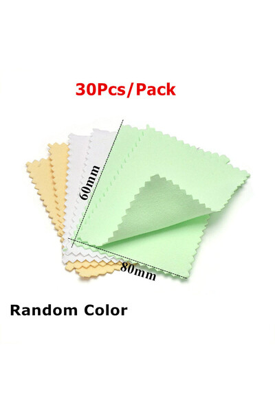 Choice19 6x8cm 30pcs mixed 60mm 80mm 100mm Jewelry Polishing Cloth Double-Sid...