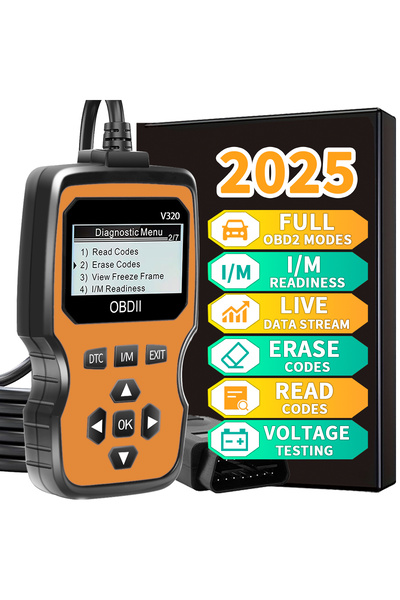choice2 جهاز فحص أعطال OBD2 من أورانج - قارئ رموز أعطال المحرك لجميع السيارات...