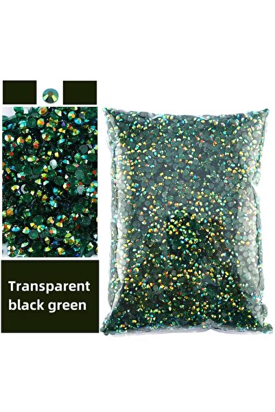 Choice31 SS20 (5 مم) 3000 قطعة، لون أسود/أخضر/جيلي AB، أحجار الراين الراتنجية...