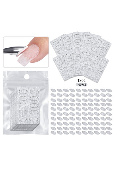 Choice10 أبيض ١٠٠ قطعة ١٨٠ غرام ٥/١٠ ورقة أداة دفع الجلد الميت للأظافر ذاتية ...