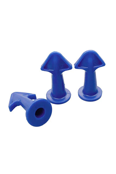 Choice1 Blue 3Pcs Caulking Tool Kit 3Pcs Silicone Nozzle Scraper Multi Functi...
