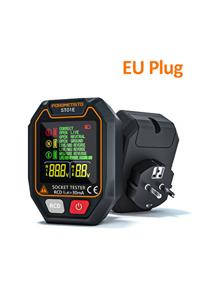 Choice1 EU Plug POROMETISTO ST01 Digital Sket Tester with Color Screen UK/EU/...