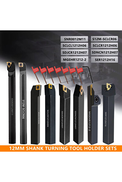 Choice9 حامل أدوات خراطة CNC من الفولاذ المقاوم للصدأ، 8 مجموعات - 12 مم، 10 ...