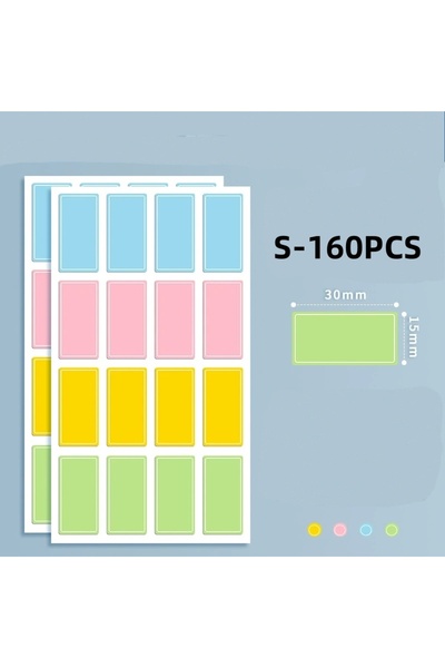 choice2 Colorful-160pcss White Stickers label stickers classification color l...