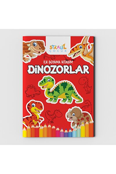 STAAU Çocuk My First Coloring Book Set of 2 - under the Sea / Dinosaurs