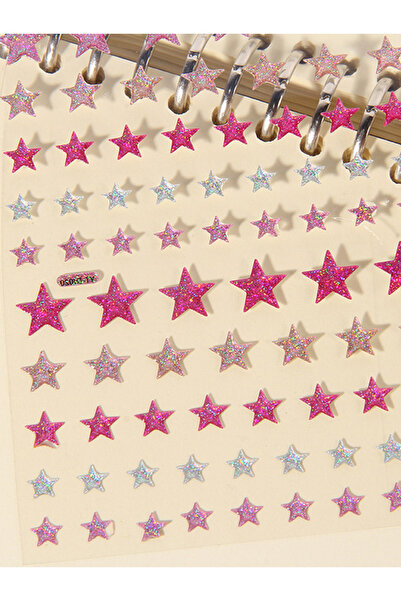 Choice3 ملصقات وجه ماسية ذاتية اللصق على شكل نجمة وردية، مناسبة لمهرجانات الم...