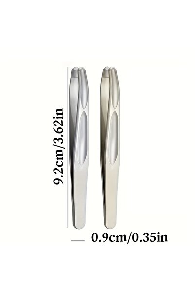 Choice5 ملقط رأس دائري فاخر من 1 و1 لإزالة شعر الحواجب والوجه، مشابك سلسة للش...