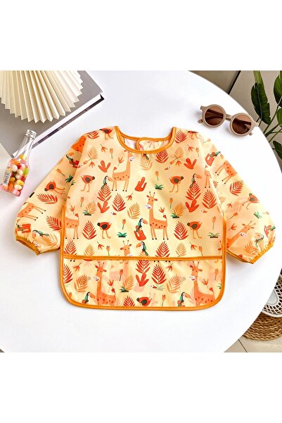 Choice12 0-3year style 14 Waterproof Full Sleeve Baby Bibs Children Apron Lon...