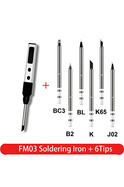 Choice FM03 And 6Tips FMchip FM03 Mini Electric Soldering Iron 65W Precision ...