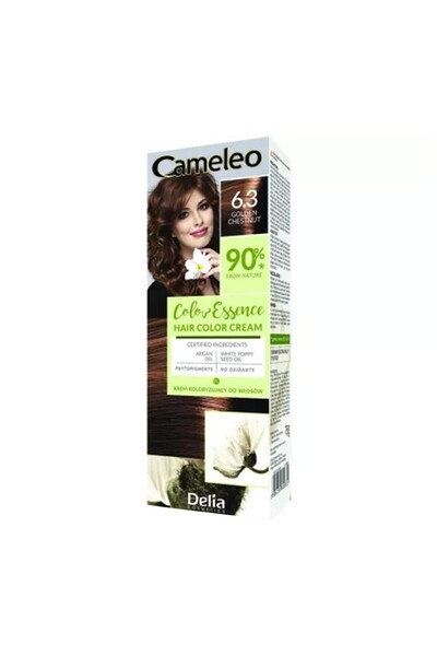 CAMELEO Set 3 x Vopsea de Par Color Essence 6.3 Golden Chestnut, 75 g
