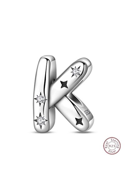 Choice16 PAC1957-K 925 Sterling Silver 26 Alphabet A-Z Charms Star Letter Bea...