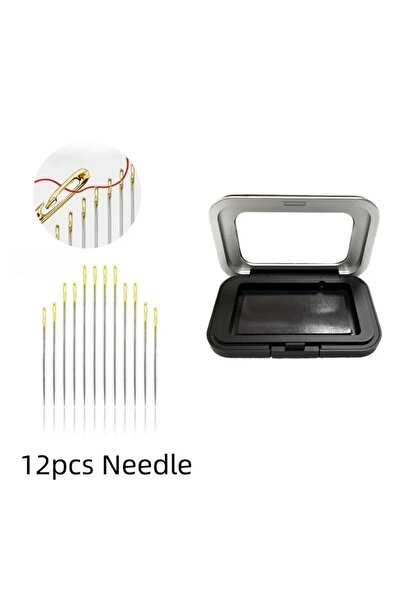 Choice1 12 إبرة وعلبة من VIE LENTE، علبة إبر مغناطيسية شفط، ملحقات أدوات الخي...