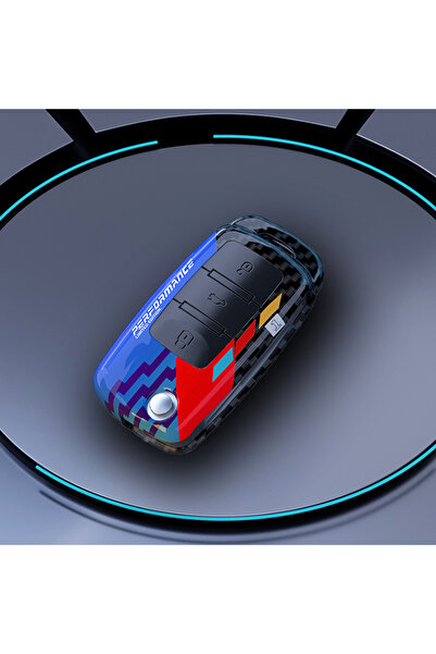 Choice4 carbon blue shell Protect Car key shell For Volkswagen polo passat b5...