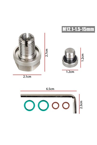 choice2 سدادة تصريف زيت كبيرة الحجم ذاتية التثبيت، مقاس M12.1 إلى 1.5، M12.1x...