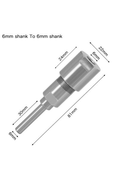 Choice6 قضيب تمديد لقمة التوجيه من 6 إلى 6 مم، ظرف تثبيت، قاطع طحن إضافي لماك...