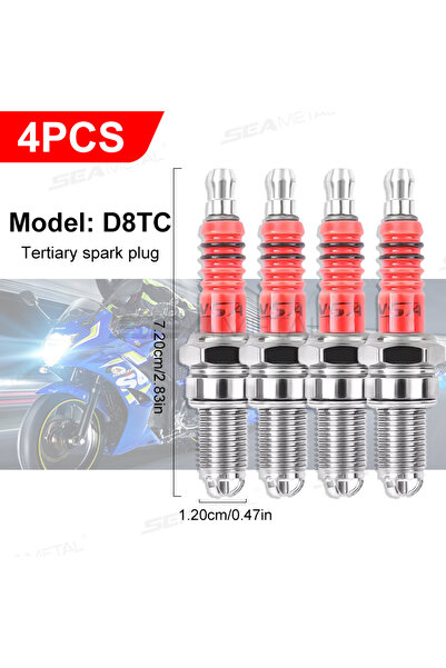 Choice4 مجموعة شمعات إشعال BLALION Racing D8TC (4 قطع) بثلاثة أقطاب كهربائية،...