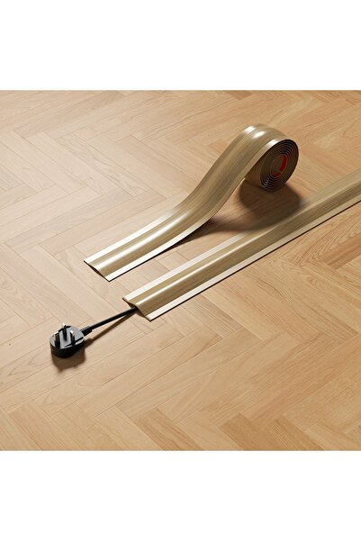 Choice8 غطاء سلك ناعم عالي الجودة، متين ومرن، بنقشة خشبية صفراء، مقاس 1 متر ×...