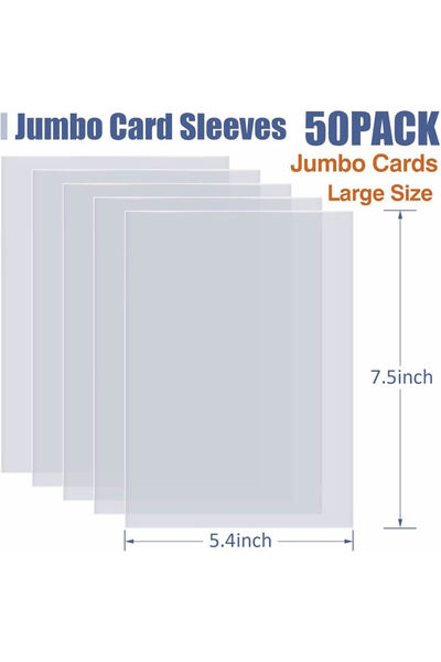 Choice9 1 غلاف بطاقات جامبو كبير الحجم (L XL) شفاف لحماية حامل بطاقات لبطاقات...