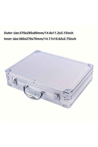 Choice3 صندوق أدوات ألومنيوم محمول، قطعة واحدة، 370 × 285 × 80 مم، معدات أمان...