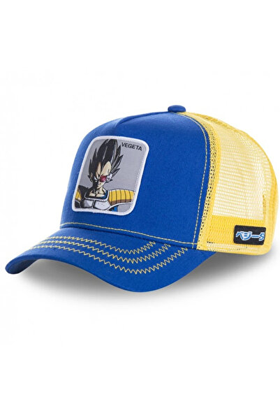 Choice26 قبعة بانداي 55-60 سم بتصميم فيجيتا باللونين الأزرق والأصفر، مستوحاة ...