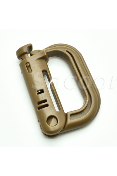 choice2 مشبك أمان متعدد الاستخدامات من البلاستيك بلون الكاكي الداكن، قطعة واح...