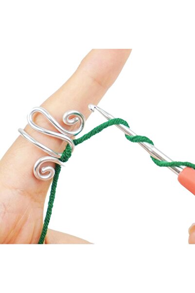 Choice7 حلقة شد خيوط الكريشة مصنوعة يدويًا من الفضة، قابلة للتعديل، مناسبة لم...