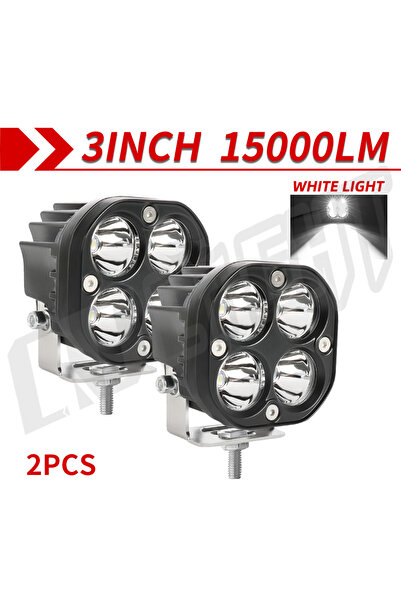 Choice1 2PC 6500K CO LIGHT 2 Inch LED Amber Fog Lights 30000LM Storbe Offroad...