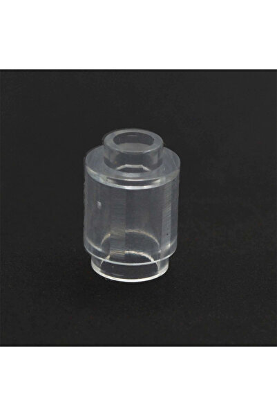 Choice19 ١٠٠ قطعة من الطوب الأبيض الشفاف، دائري الشكل، مقاس ١×١، رقم ٣٠٦٢، عل...