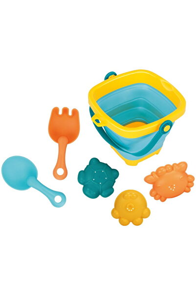 Babymix Găleată pliabilă și jucării cu nisip Baby Mix – Set de 5 piese