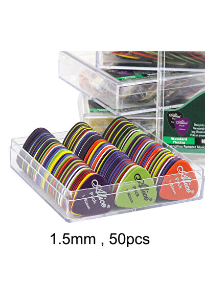 Choice5 1.5mm 50 Pieces Guitar ks Thicknesses 0.58/0.71/0.81/0.96/1.2/1.5mm A...