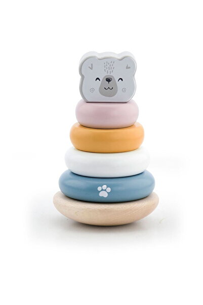 Viga Wooden folding pyramid for little ones Bear