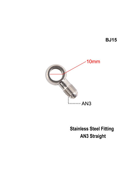 Choice3 BJ15 AN3 Motorcycle Motor Bike Hydraulic Brake Oil Hose Line Banjo Fi...