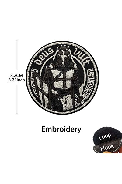 choice2 HK98-05 رقعة معنوية لفرسان الهيكل، فرسان القدس، الصليبيين، رقعة ملابس...