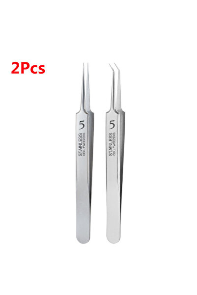 Choice5 2 قطعة من B الألمانية فائقة الدقة رقم 5 ملاقط إزالة الرؤوس السوداء وح...