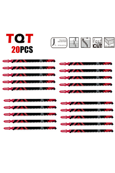 Choice1 مجموعة شفرات منشار ترددي متعددة الأغراض للقطع السريع، 1.5 مم، 150 مم،...