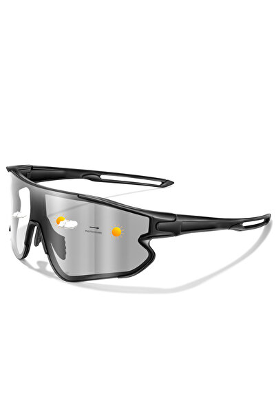 Choice3 AK-L-9 Men Women Photochromic Motorcycle Glasses Outdoor Sports Big F...